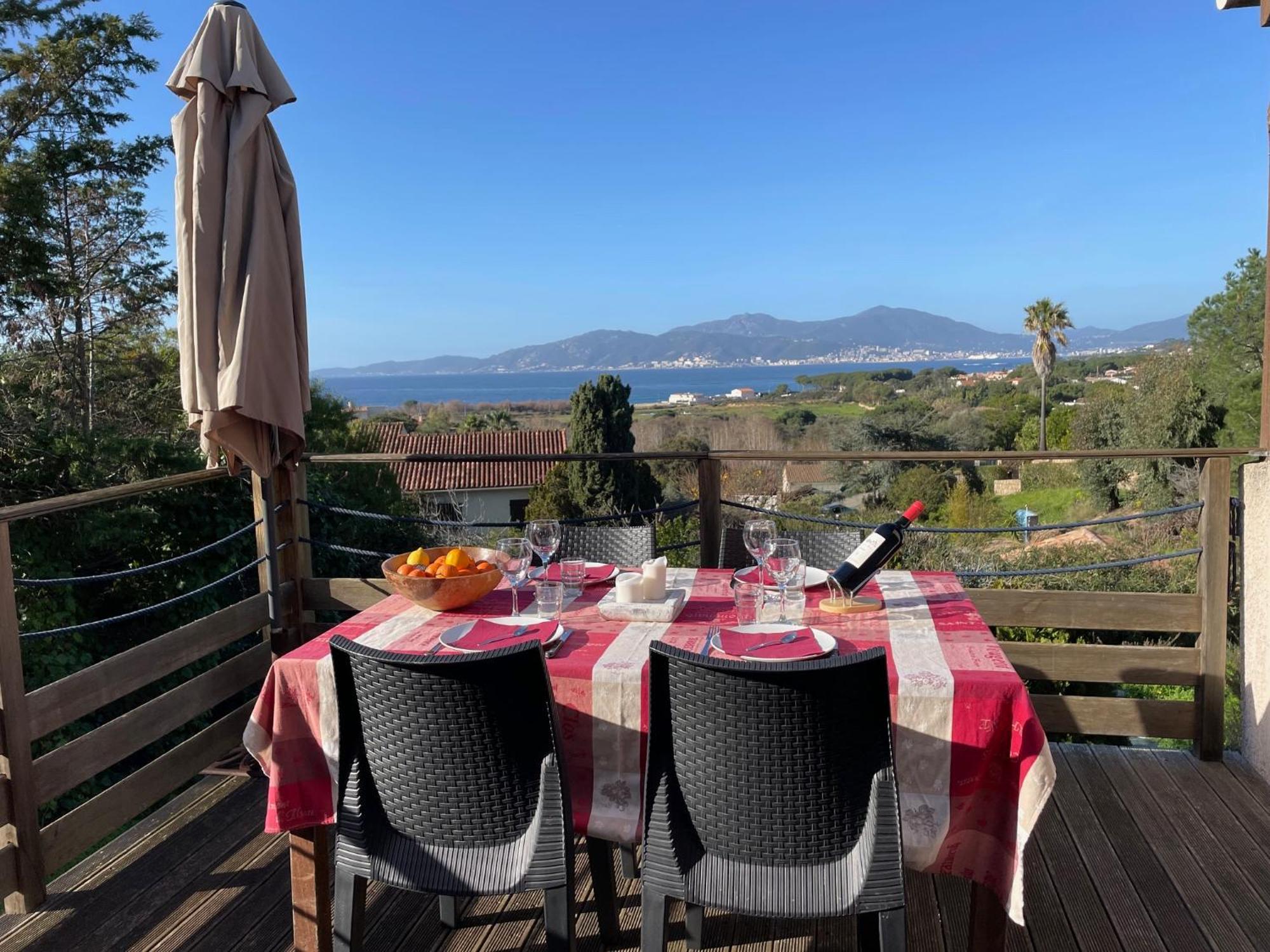 Corsicadream Arone Superbe Appartement Dans Villa, Vue Panoramique Mer, Piscine, Proche Porticcio Pietrosella Kültér fotó