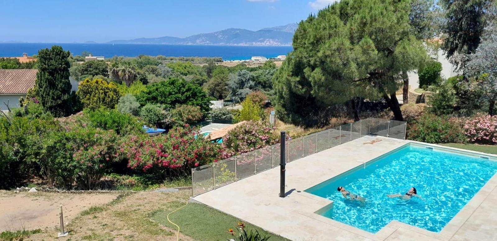 Corsicadream Arone Superbe Appartement Dans Villa, Vue Panoramique Mer, Piscine, Proche Porticcio Pietrosella Kültér fotó